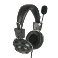 Operator headset telepon kabel call center dengan mikrofon