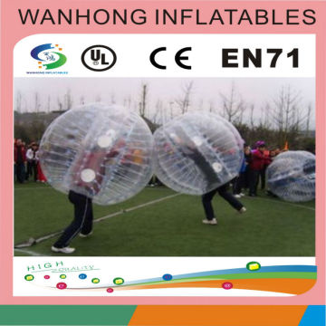 PVC/TPU attractive professional commercial inflatable bumper ball/body zorbing bubble ball