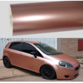 Wrap vinyle de voiture de rose métallique satiné