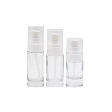 Glass Lotion Bottle Clear Cosmetic Foundation Bottle
