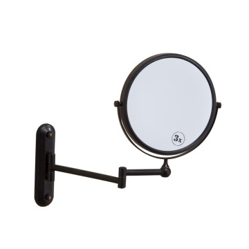High-Quality Wall-Mounted Black Magnifying Makeup Mirror