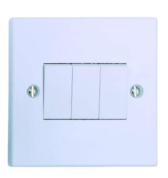 10 AMP 3Gang 2 Way Switch