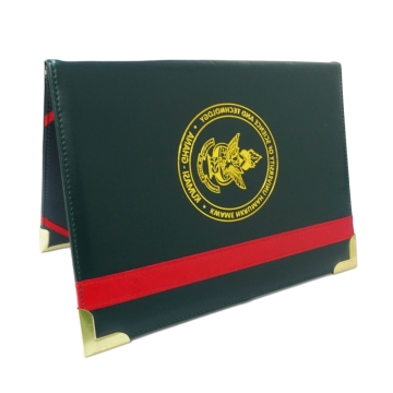 Fashion Custom Foil Stamp A4 Size Diploma Folder