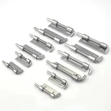Stainless Steel Sliding Bolt Door Lock Hasp Gate Latch Metal Spring Loaded Latch