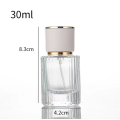 30 ml 50 ml Glassprayflasche mit schwarz/weißer Kappe