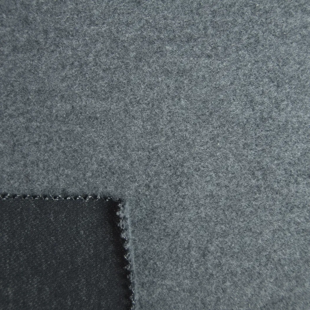 CVC เฟรนช์เทอร์รี่ฟลีซ Melange แปรงผ้าถักที่เป็นของแข็ง