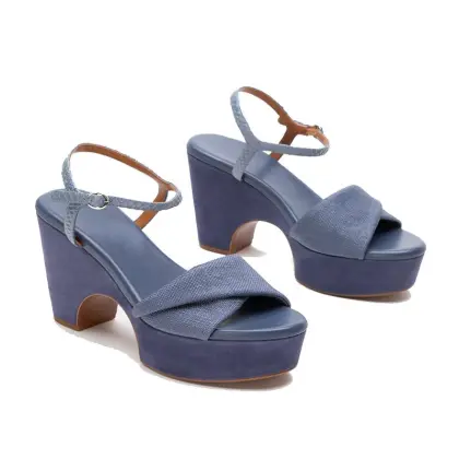 Chunky Heeled Sandals for Summer Women