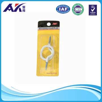 2PCS of White Vinyl Mug Hook/Cup Hook 1-1/2"