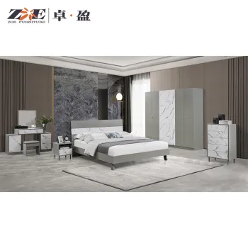 Modern Luxury Wooden MDF Bedroom Set