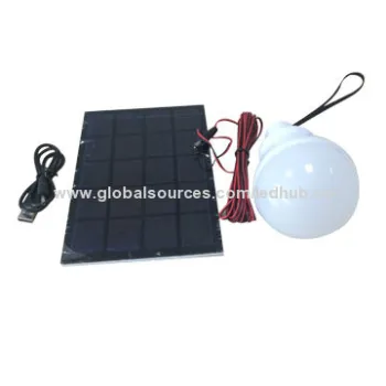 Solar charged LED Bulbs, 1.5W, 2835SMD with 1W solar pannelIndoor / Outdoor Portable Solar Lighting