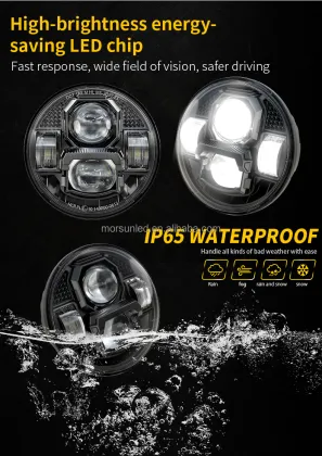 Harley Davidson Sportster 5.75'' LED Headlight Parts - Brighter Motorcycle LED Headlight Accessories