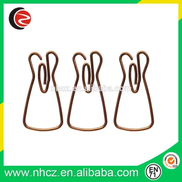 Rose gold Clothes shape paper clip