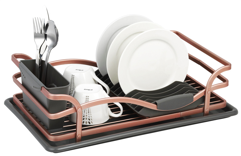 rose gold cutlery drainer