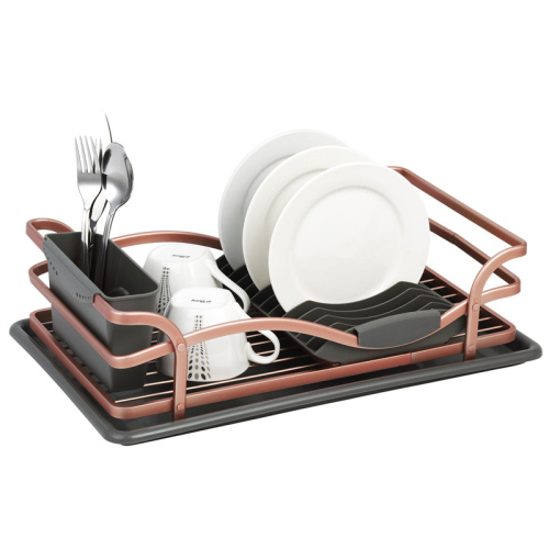 rose gold cutlery drainer