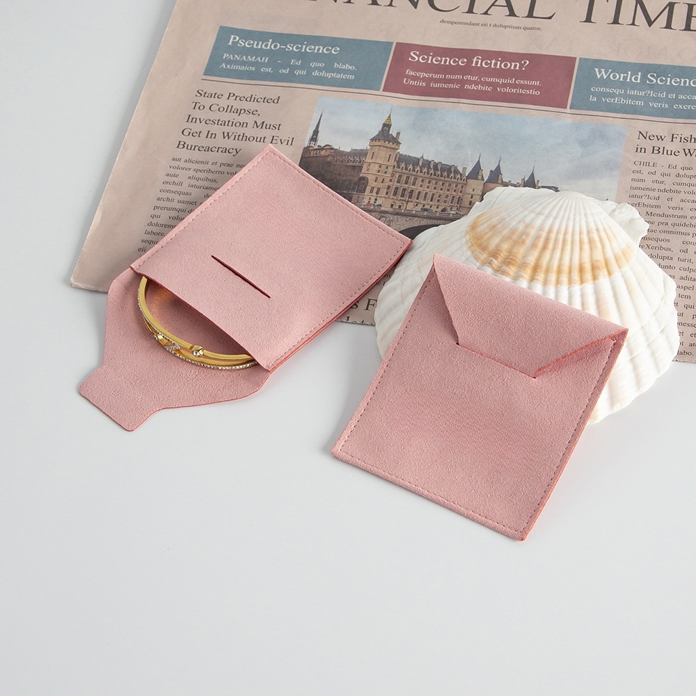 Plug-in Micro Jewelry Pouch with Envelope Flip-Top