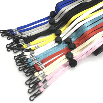 Amazon Best-Selling Factory Wholesale Multicolored Polyester Masking Lanyards with Adjustable Straps