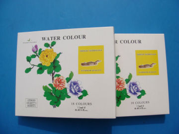 12ml 18colors modern watercolor paintings, non toxic watercolor paint, bright color water paint, washable watercolor