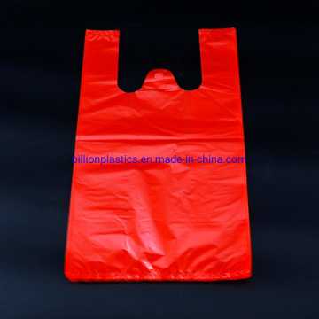 Plastic Shopping Grocery T Shirt Bag with Logo