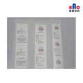 Clothing fabric tags, hang tags, and labels