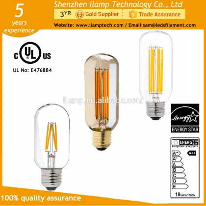 ilamptech General Lighting Service Amber LED Edison Bulb 2W T45 LED Bulb