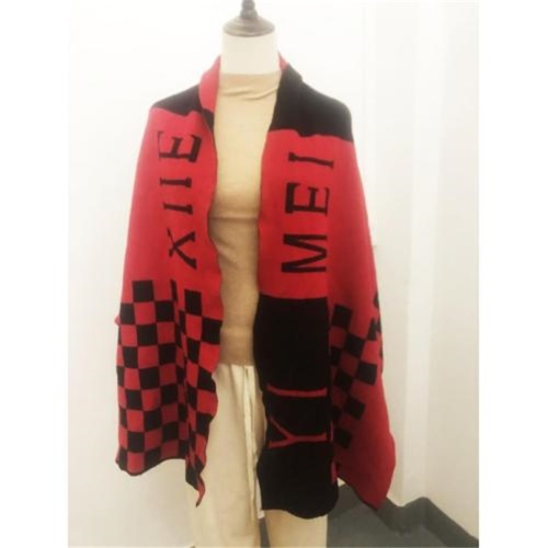 Fashion Red And Black Shawl