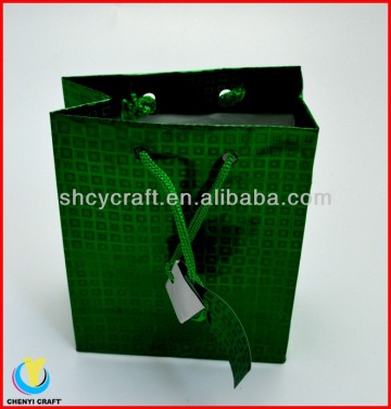 folded shopping paper bag