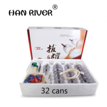 Cheap 32 Pieces Cans cups chinese vacuum cupping kit pull out a vacuum apparatus therapy relax massagers curve suction pumps