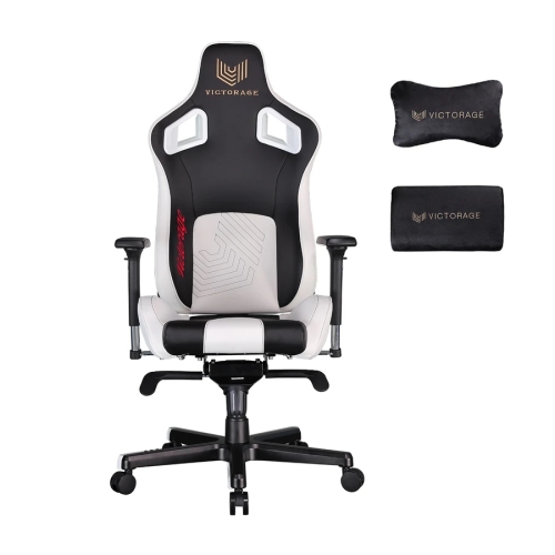 VICTORAGE PU Leather Home Seat Office Chair(Black) 01