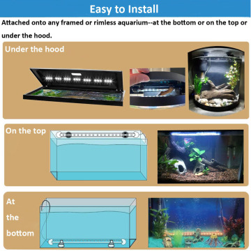 Lampada a led del serbatoio del pesce con timer e telecomando