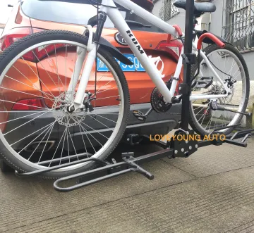 Amazon Hot Sale Hitch Mount Platform Type Foldable Bike Rack Carrier Fit To 2 inch/ 1.25 inch Receiver Tube