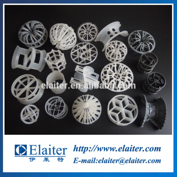 Plastic random tower packing: Cascade mini ring, Conjugate ring, Pall ring, Intalox saddle