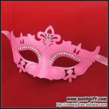 Hot Diamond Masquerade Mask Pink Plastic Wholesale Party Masks