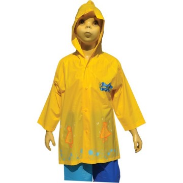 raincoat wih hood and printing