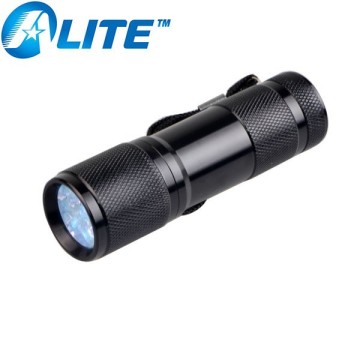 365nm UV Flashlight Battery Powered UV Flashlight 365nm With 9 Bulbs
