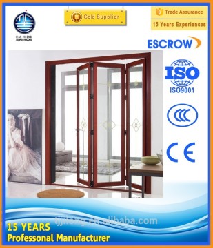 Aluminum folding door design interior glass bifold doors