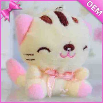15cm Sitting Yellow Plush Stuffed Cats for Sale, Plush Yellow Cat, Mini Stuffed Toy Cat