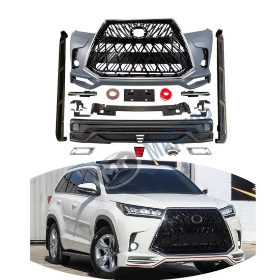 MAICTOP Car Accessories Front Rear Bumper Grill Body Kit for Highlander 2015-2019 Lexus Style Upgrade