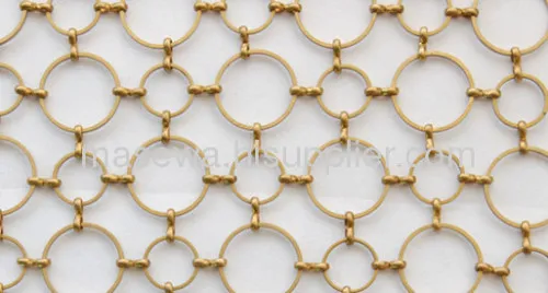 Brass Metal Circle Mesh 