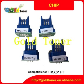 For use in MX2600N 3100N 4100N 4101N 5000N 5001N MX31FT toner cartridge chips