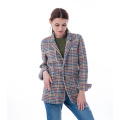 Thousand Birds Checker Cashmere Coat