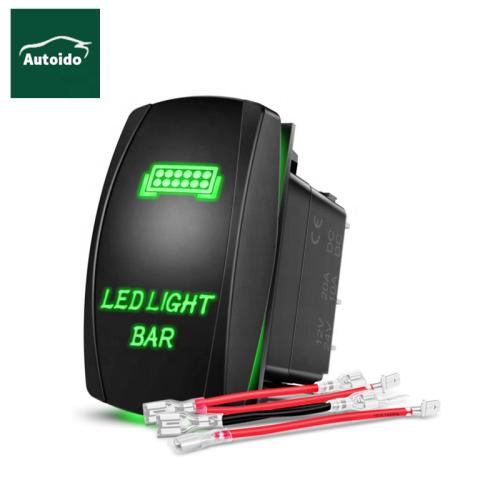 Switch Rocker LED LUZ LED 5PIN Laser On/Off Switches