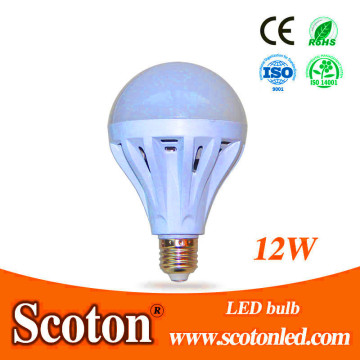 12W Plastic Cover LED Bulb Light