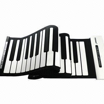 Flexible Roll-up Piano with 61 Keys/MIDI Function, Perfect Sound Effects Like Real Piano