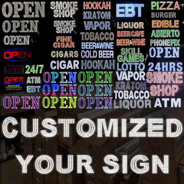 Custom LED Sign for Smoke Shop - Fast Delivery for Outdoor Advertising