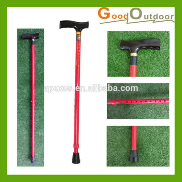 W739 Red Aluminum Alloy Telescopic Walking Stick
