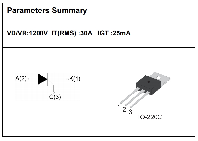 YZPST-S3025-12C TO-220
