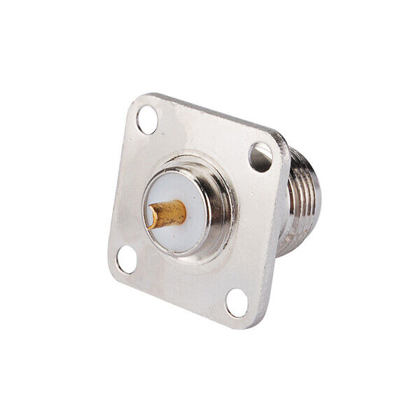 4 Hole Flange N Female Solder Connector