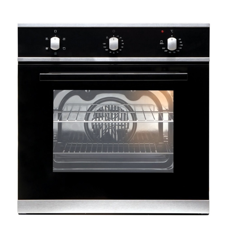 67L big capacity home bakery 2 layer glass door with safety device pizza oven built in gas+electric oven convection oven