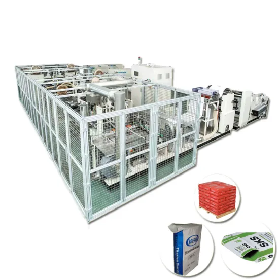 Fully Automatic Cement PP Block Bottom Valve Woven U/D Cut Bag Making Machine Production Line for Flour Bags