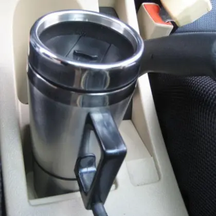 300ML Automobile Heating Adjustable Temperature Car Boiling Electric Kettle Boiling 12V 24V Car Cigarette Lighter Heating Cup